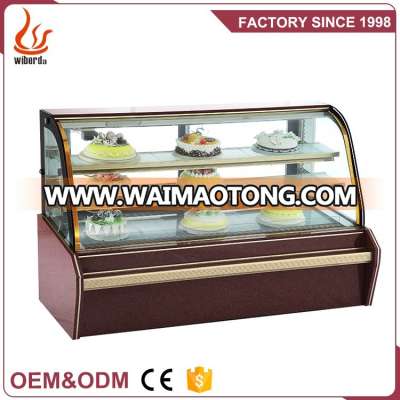 Commercial Square Counter Top Cake Showcase/Pastry Refrigerator /stanging type cake showcase